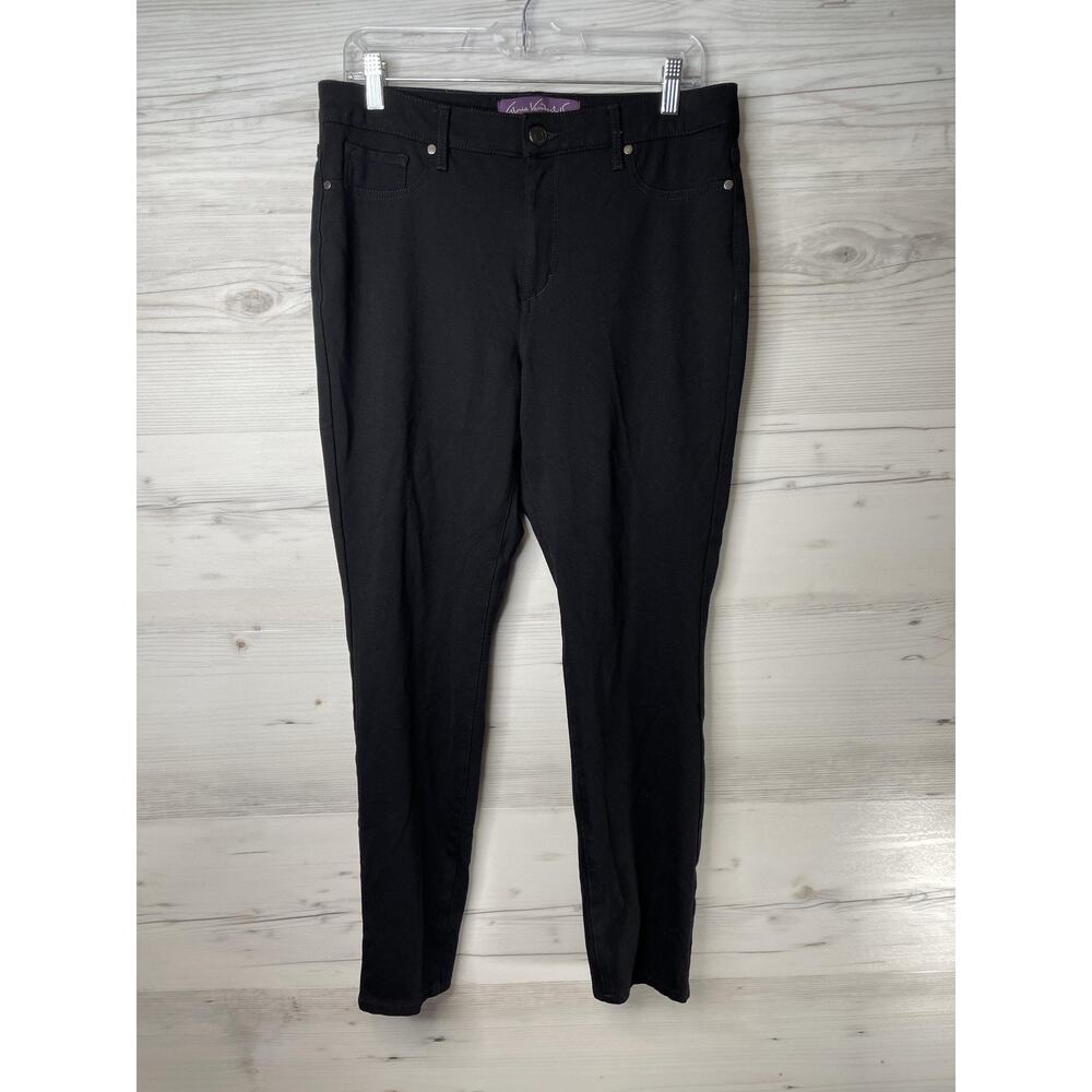Gloria Vanderbilt Pants Womens 12 Vickie Ponte Legging Stretch Viscose Nylon‎